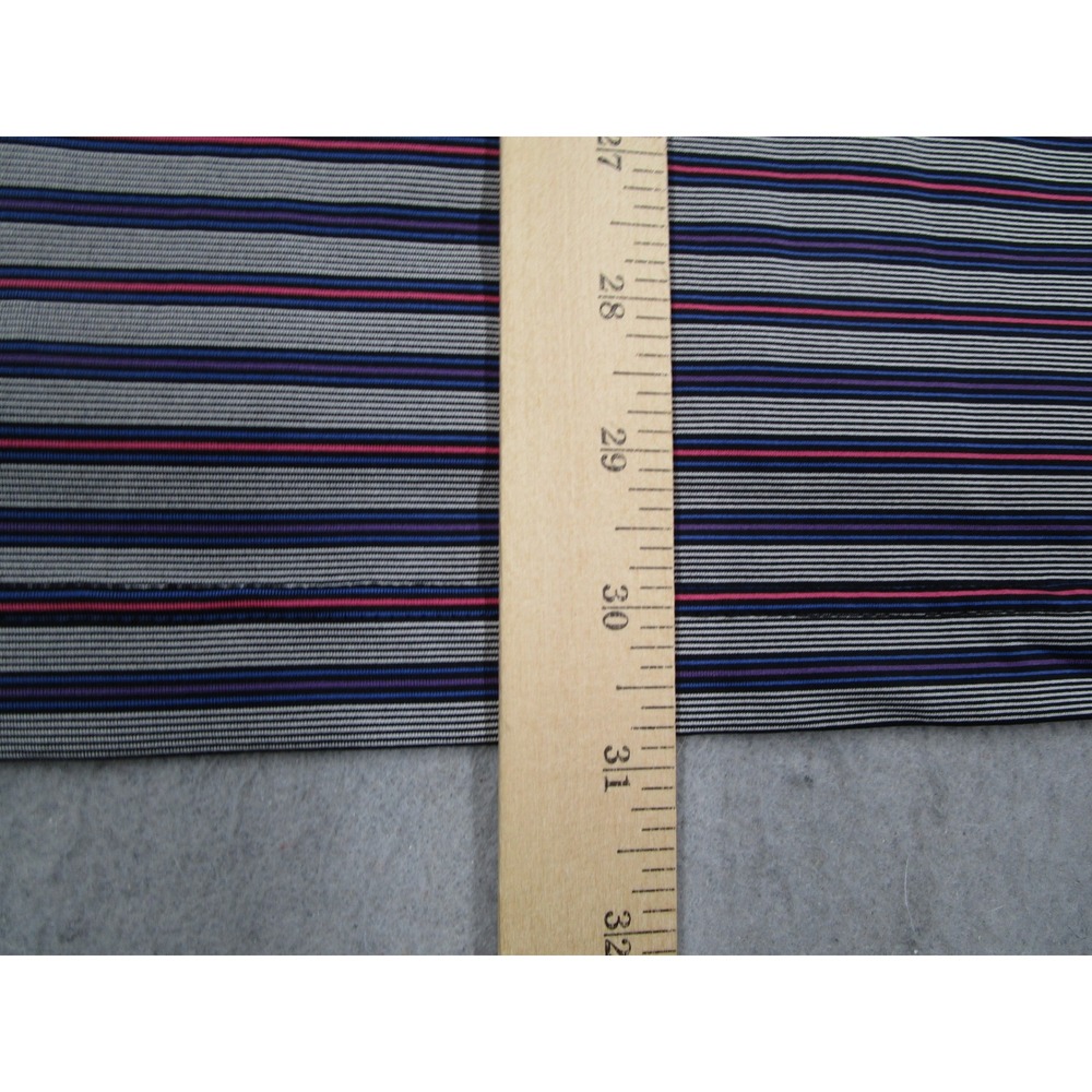 Turtleson Mens Performance Polo Shirt Large Striped Blue Purple Pink Golf S/S - Picture 8 of 9